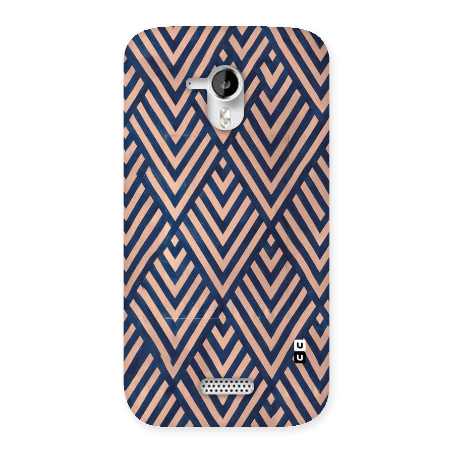 Blue Peach Back Case for Micromax Canvas HD A116
