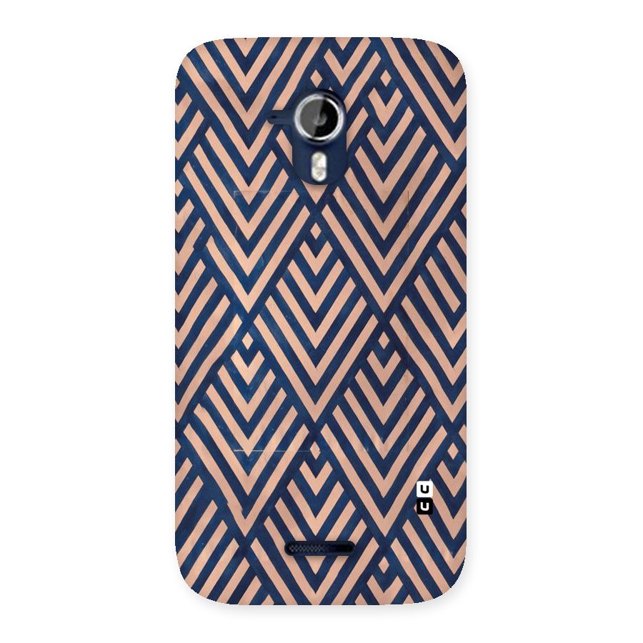 Blue Peach Back Case for Micromax Canvas Magnus A117