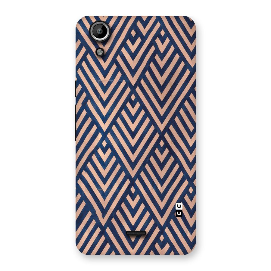Blue Peach Back Case for Micromax Canvas Selfie Lens Q345