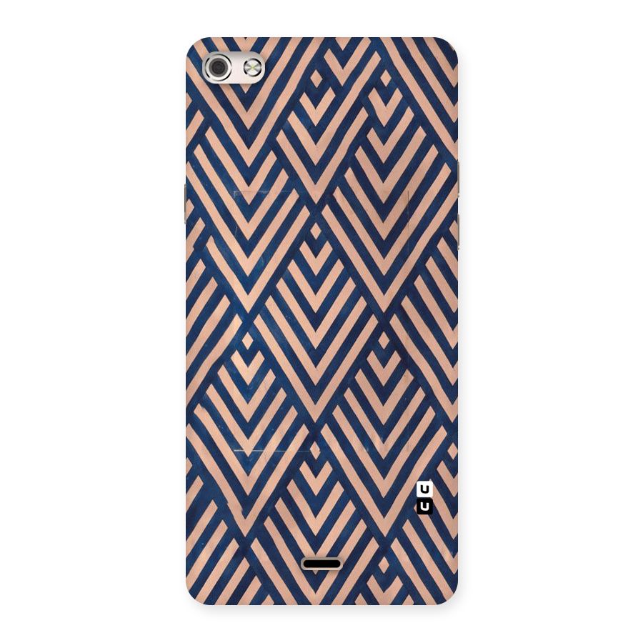Blue Peach Back Case for Micromax Canvas Silver 5