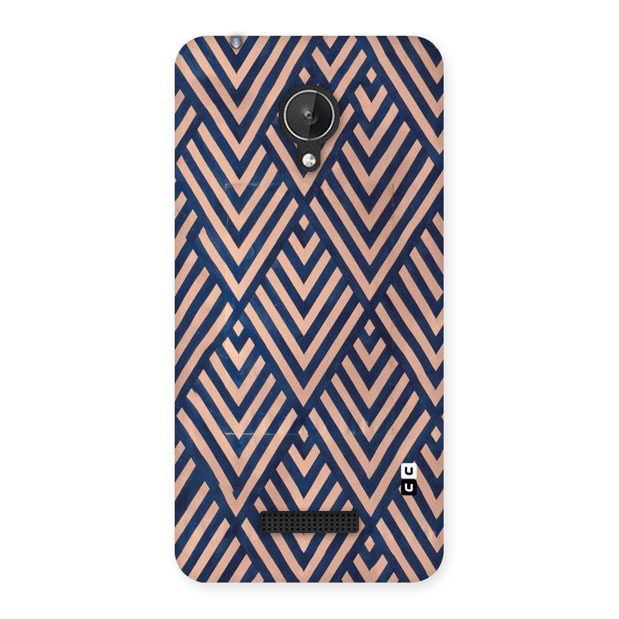 Blue Peach Back Case for Micromax Canvas Spark Q380