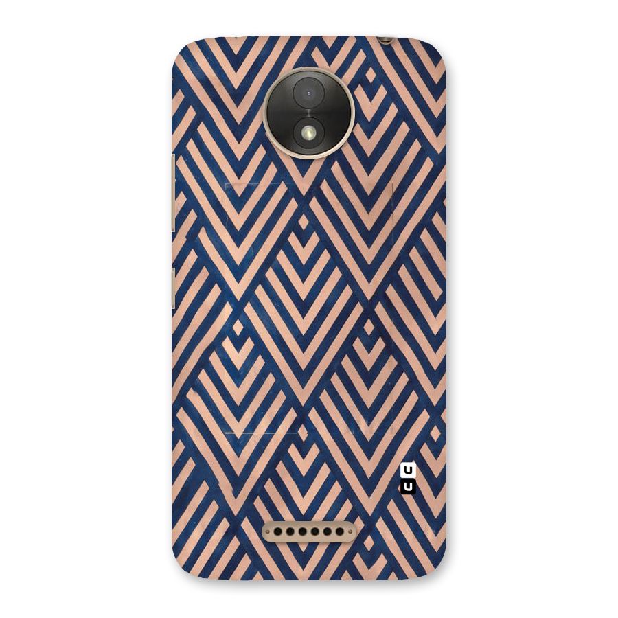 Blue Peach Back Case for Moto C Plus