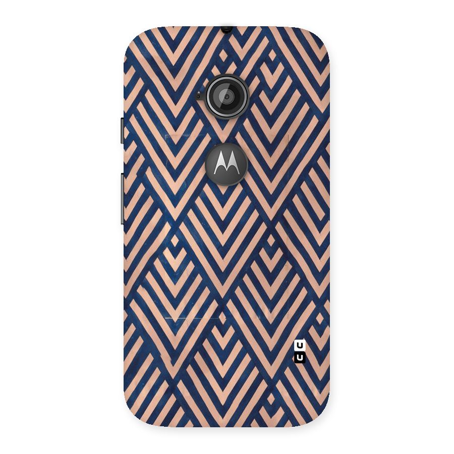 Blue Peach Back Case for Moto E 2nd Gen