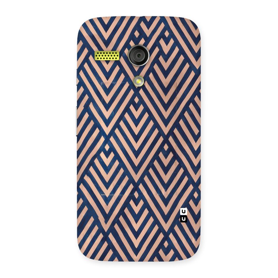 Blue Peach Back Case for Moto G