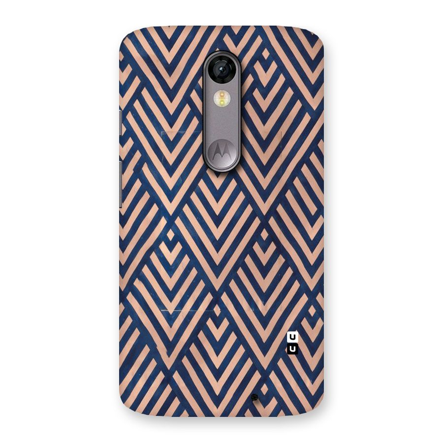 Blue Peach Back Case for Moto X Force