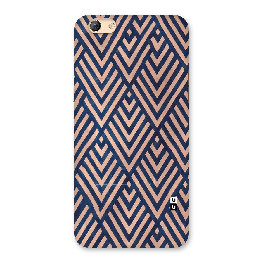Blue Peach Back Case for Oppo F3 Plus