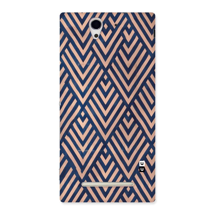 Blue Peach Back Case for Sony Xperia C3