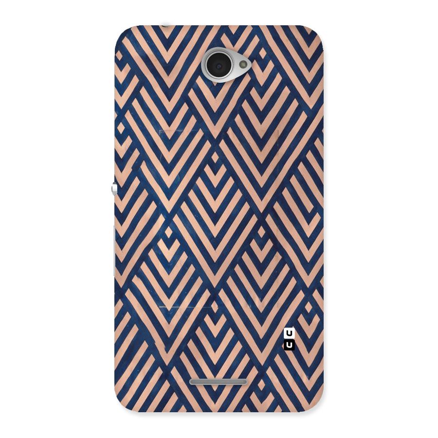 Blue Peach Back Case for Sony Xperia E4