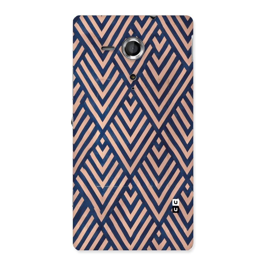 Blue Peach Back Case for Sony Xperia SP
