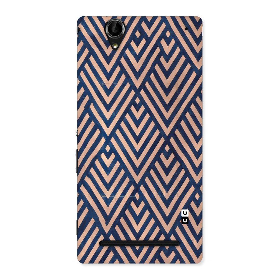 Blue Peach Back Case for Sony Xperia T2