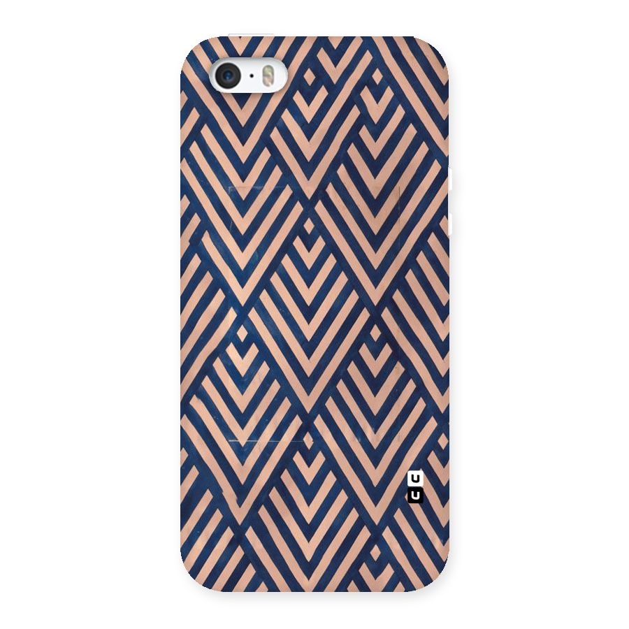 Blue Peach Back Case for iPhone SE