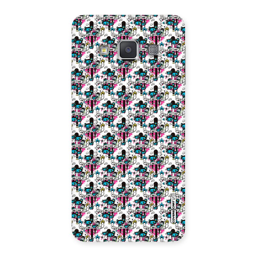 Blue Pink Pattern Back Case for Galaxy A3