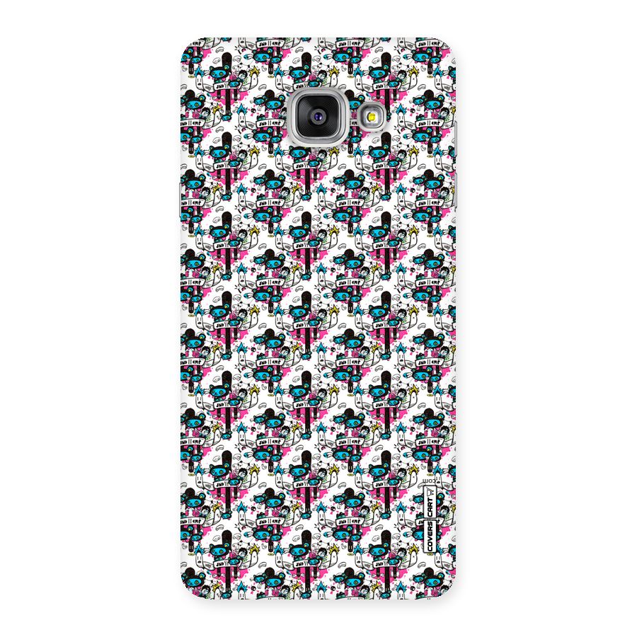 Blue Pink Pattern Back Case for Galaxy A7 2016