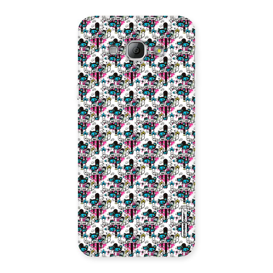 Blue Pink Pattern Back Case for Galaxy A8