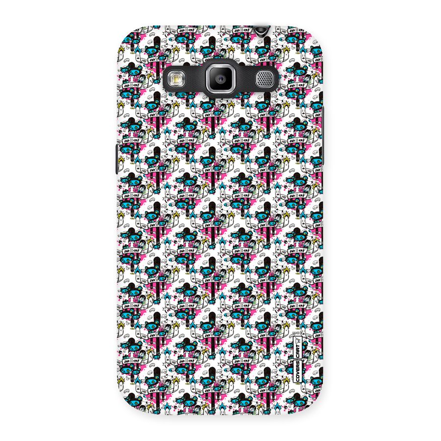 Blue Pink Pattern Back Case for Galaxy Grand Quattro