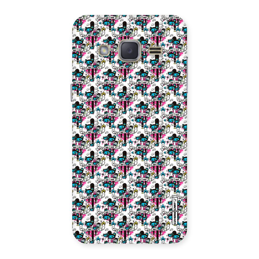 Blue Pink Pattern Back Case for Galaxy J2