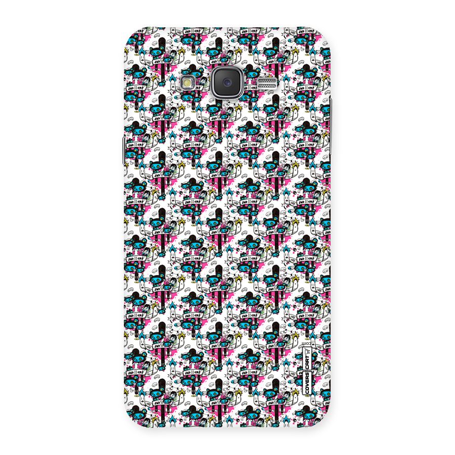 Blue Pink Pattern Back Case for Galaxy J7