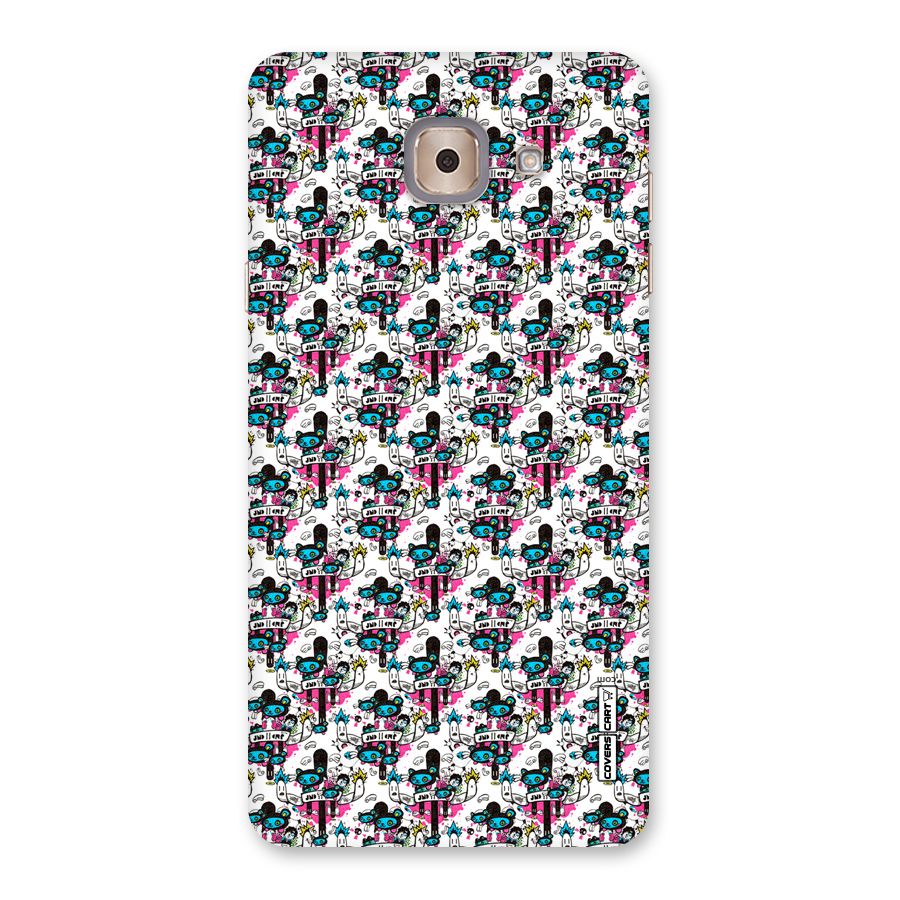 Blue Pink Pattern Back Case for Galaxy J7 Max