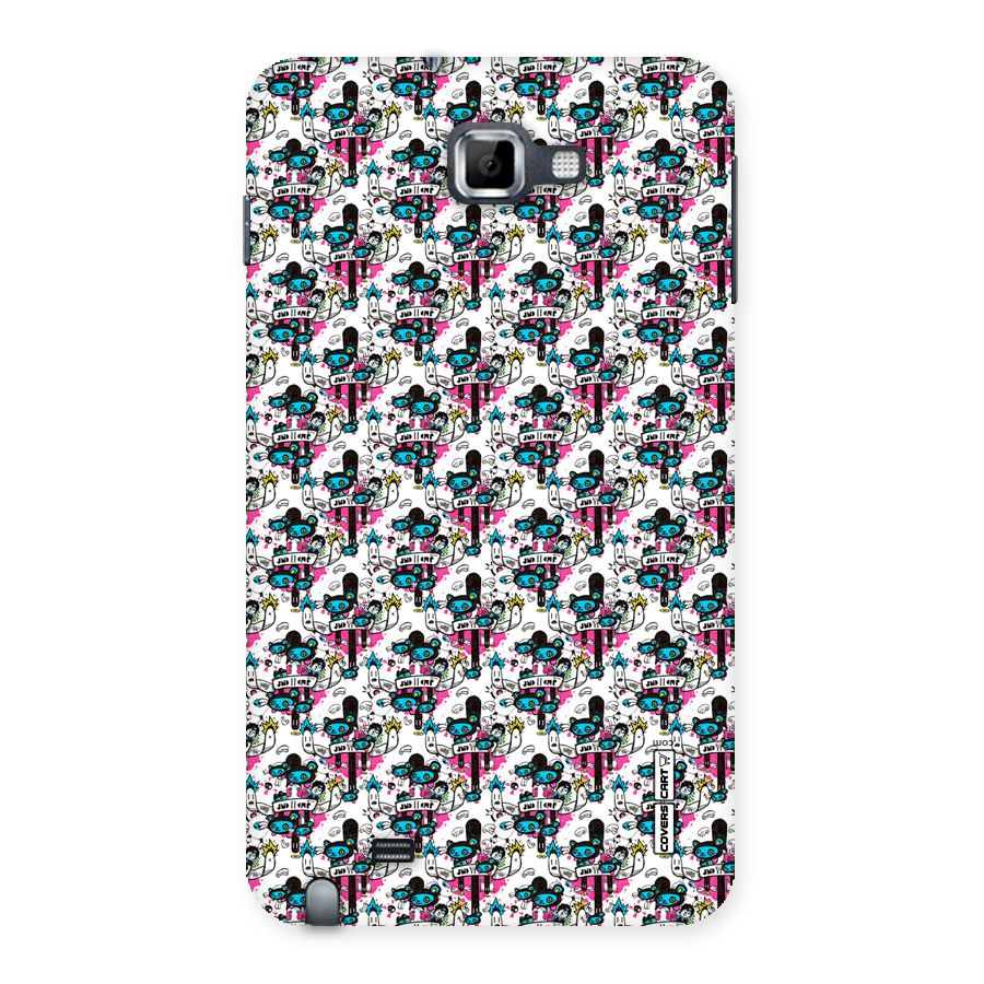 Blue Pink Pattern Back Case for Galaxy Note