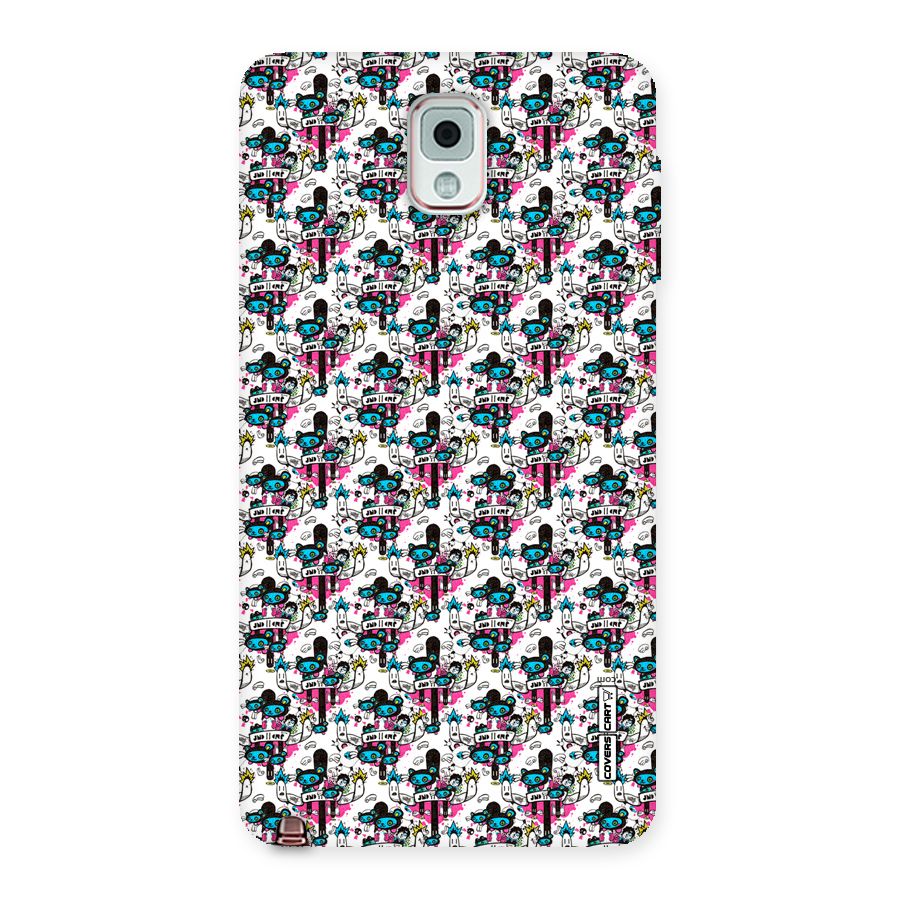 Blue Pink Pattern Back Case for Galaxy Note 3