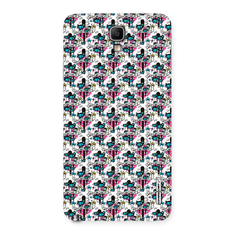 Blue Pink Pattern Back Case for Galaxy Note 3 Neo