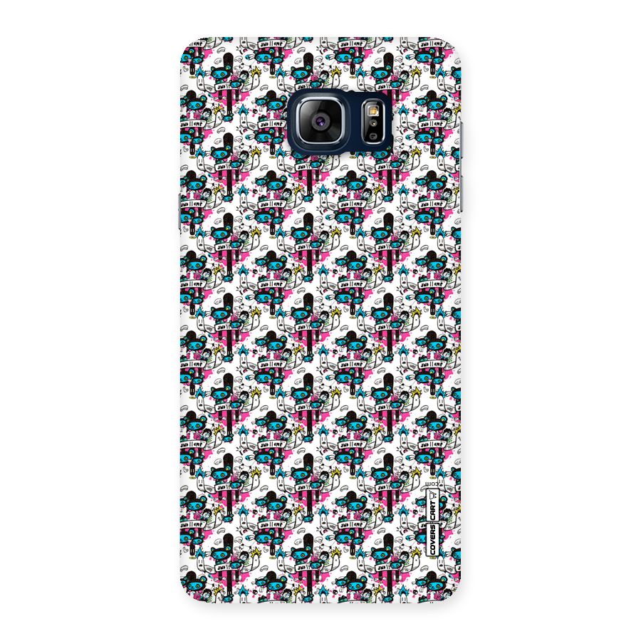 Blue Pink Pattern Back Case for Galaxy Note 5
