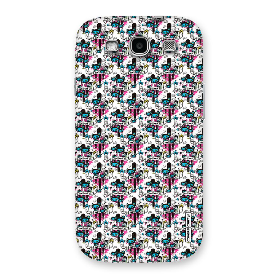 Blue Pink Pattern Back Case for Galaxy S3