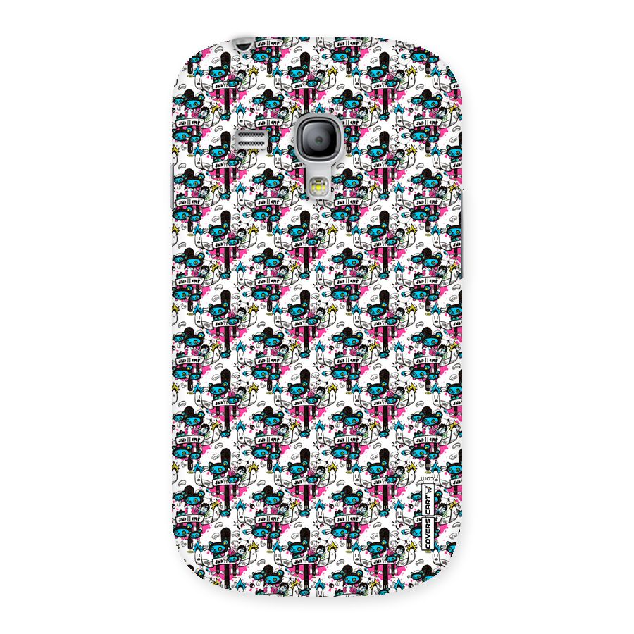 Blue Pink Pattern Back Case for Galaxy S3 Mini