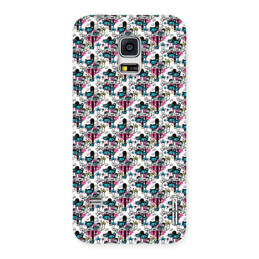 Blue Pink Pattern Back Case for Galaxy S5 Mini