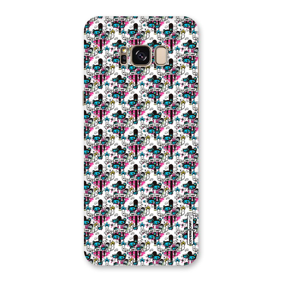 Blue Pink Pattern Back Case for Galaxy S8 Plus