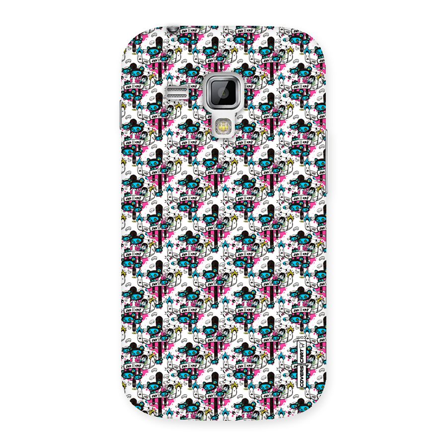 Blue Pink Pattern Back Case for Galaxy S Duos