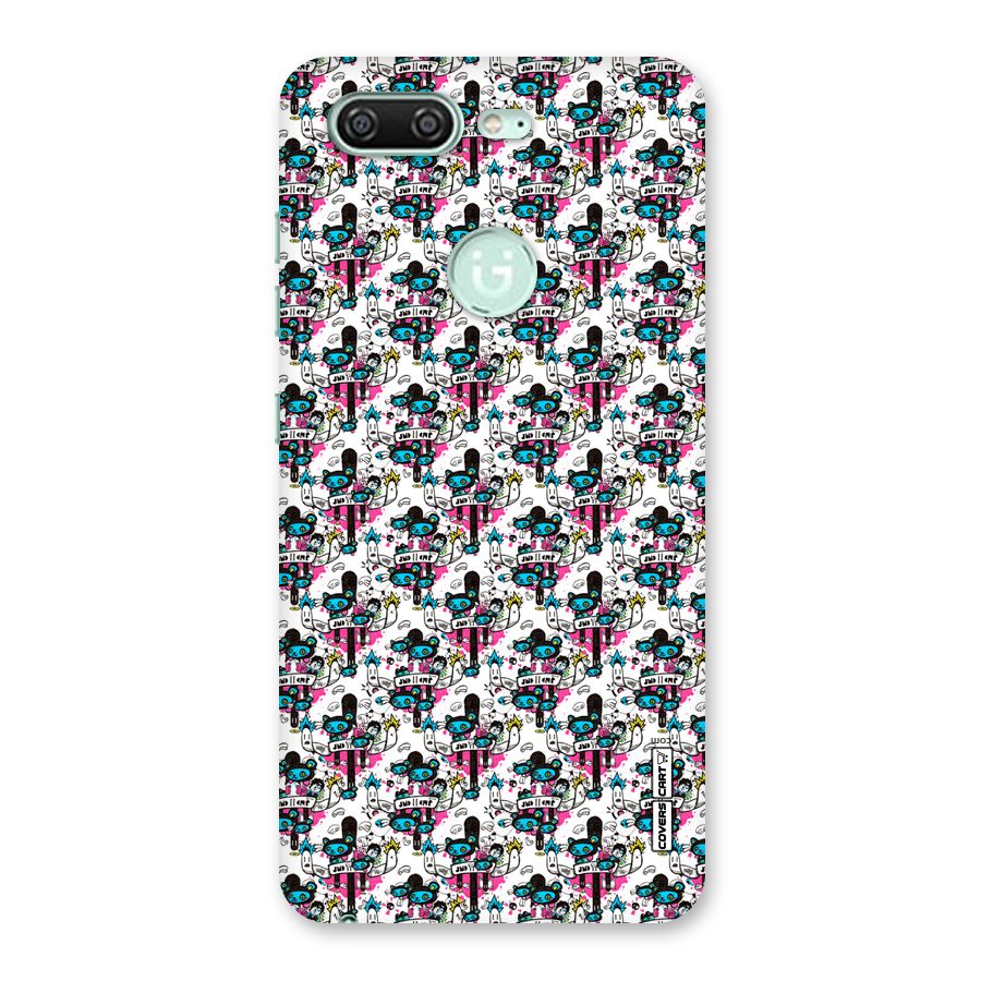 Blue Pink Pattern Back Case for Gionee S10