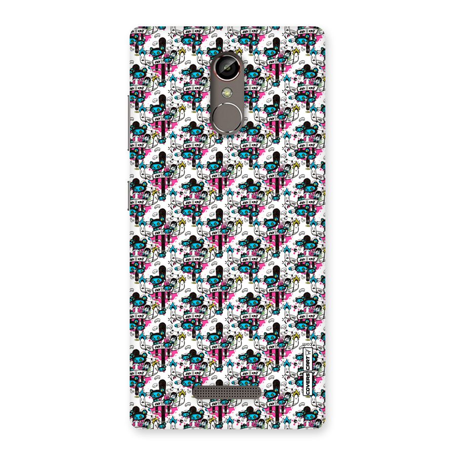Blue Pink Pattern Back Case for Gionee S6s