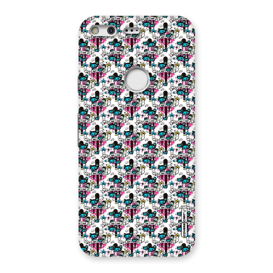 Blue Pink Pattern Back Case for Google Pixel