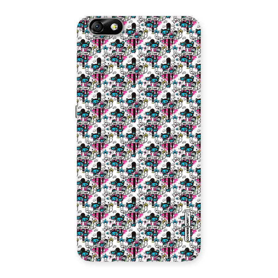 Blue Pink Pattern Back Case for Honor 4X