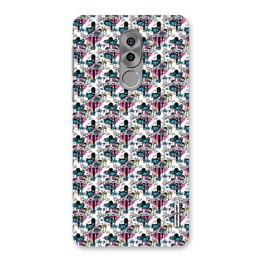 Blue Pink Pattern Back Case for Honor 6X