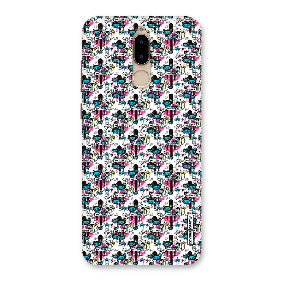 Blue Pink Pattern Back Case for Honor 9i