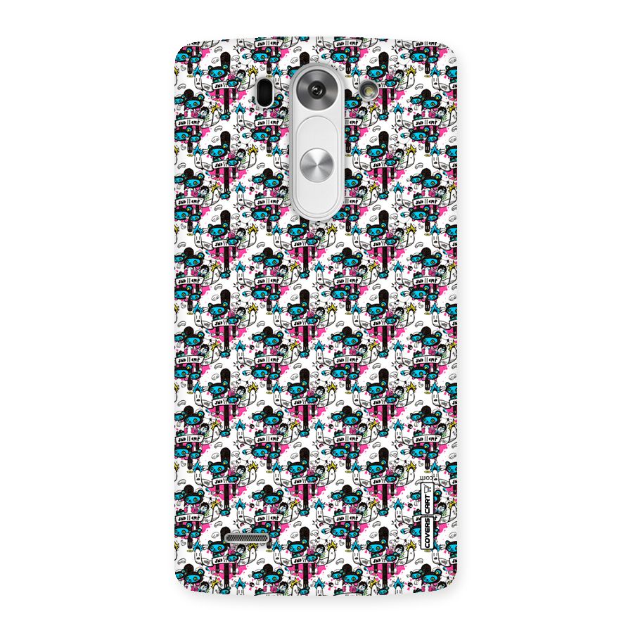 Blue Pink Pattern Back Case for LG G3 Mini