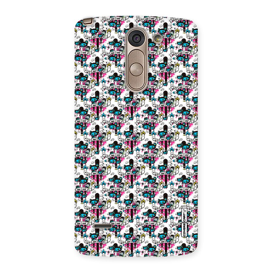 Blue Pink Pattern Back Case for LG G3 Stylus