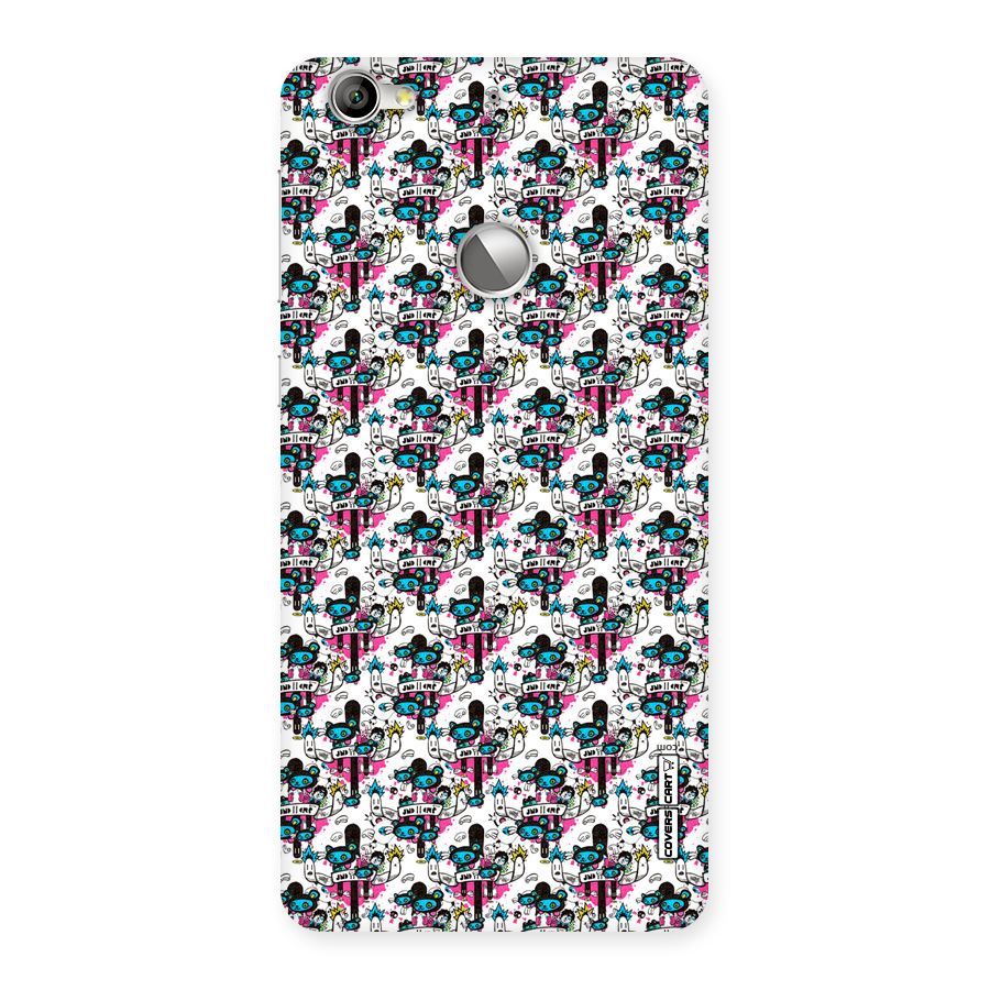 Blue Pink Pattern Back Case for LeTV Le 1s