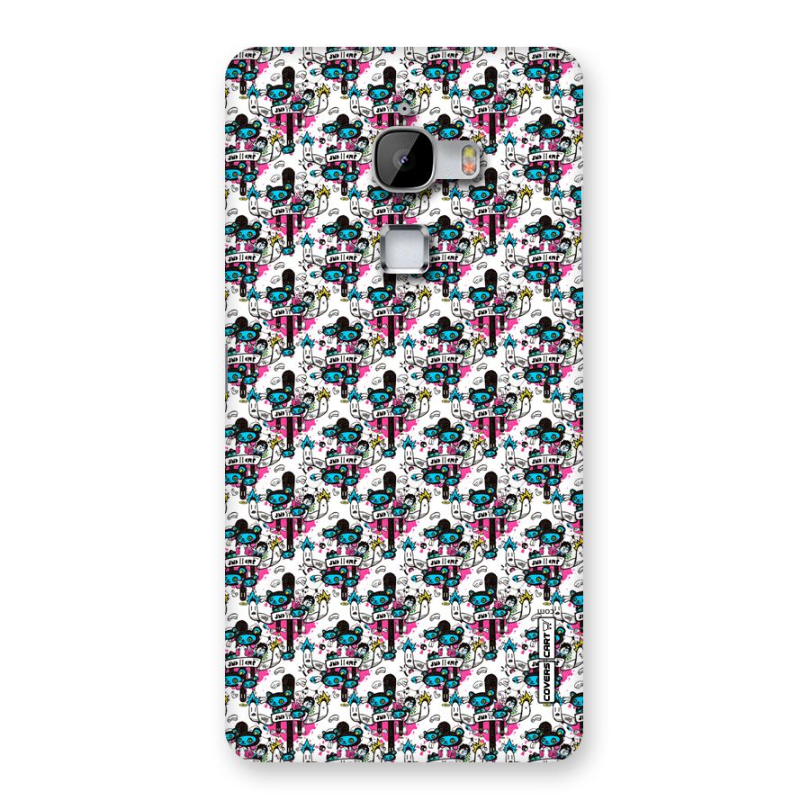 Blue Pink Pattern Back Case for LeTv Le Max