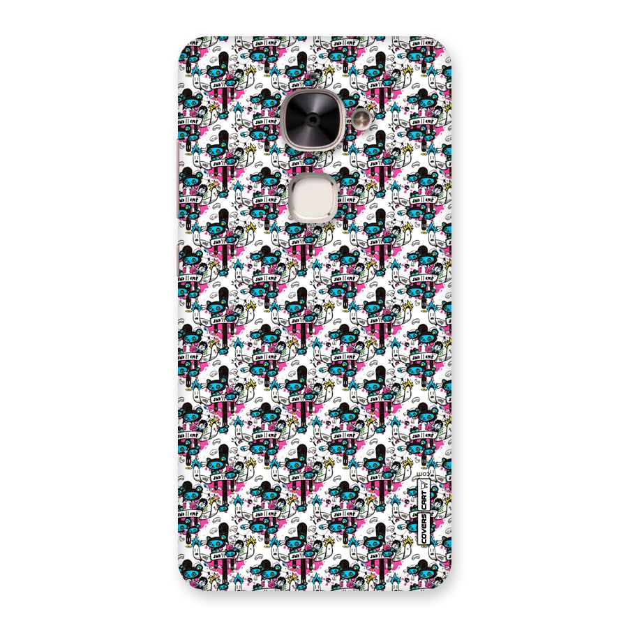 Blue Pink Pattern Back Case for Le 2