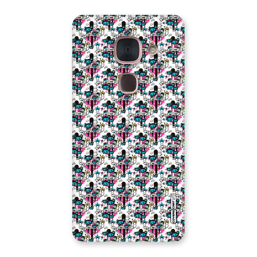 Blue Pink Pattern Back Case for Le Max 2