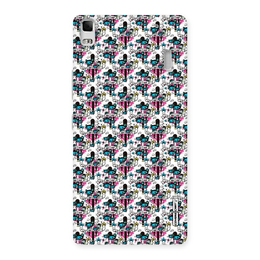 Blue Pink Pattern Back Case for Lenovo A7000