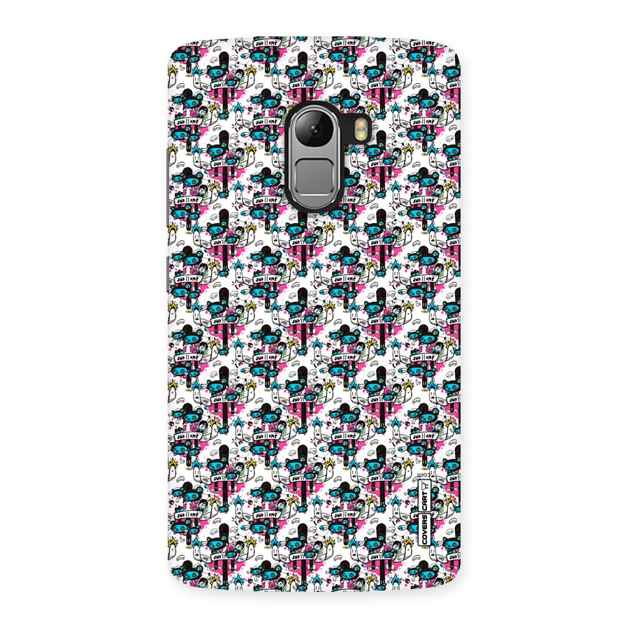 Blue Pink Pattern Back Case for Lenovo K4 Note