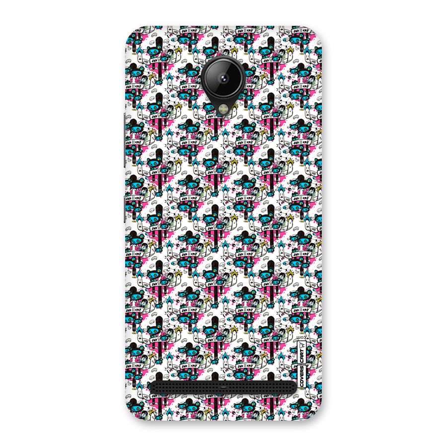 Blue Pink Pattern Back Case for Lenovo C2