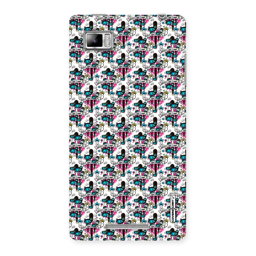 Blue Pink Pattern Back Case for Lenovo Vibe Z K910