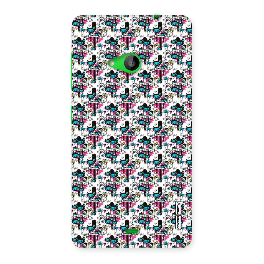 Blue Pink Pattern Back Case for Lumia 535