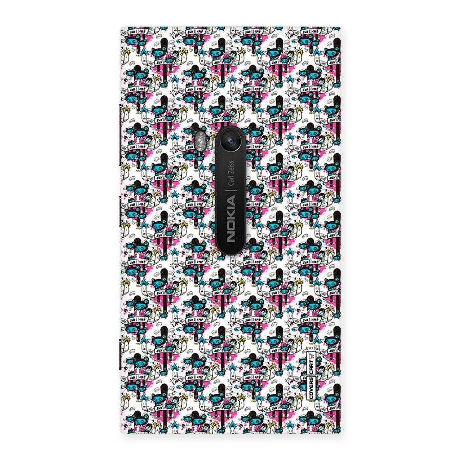 Blue Pink Pattern Back Case for Lumia 920