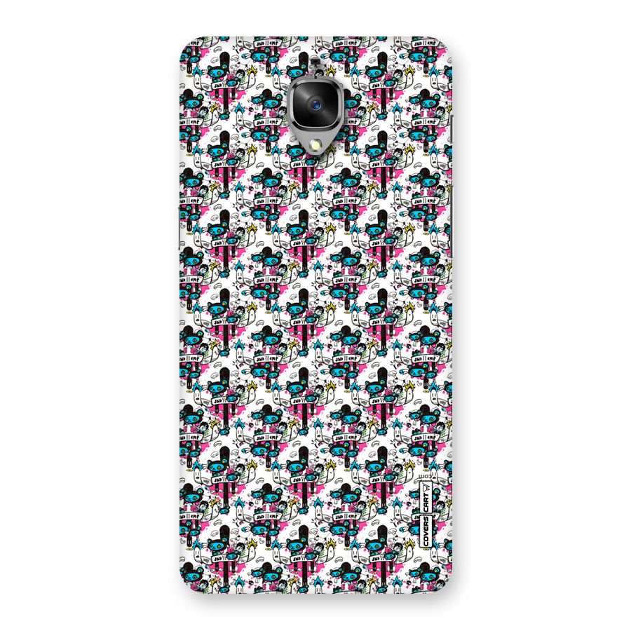 Blue Pink Pattern Back Case for OnePlus 3